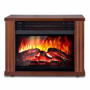Electric PTC Heater 3D Real Wood Burning Effect Insert Fireplace Stove with overheat protection