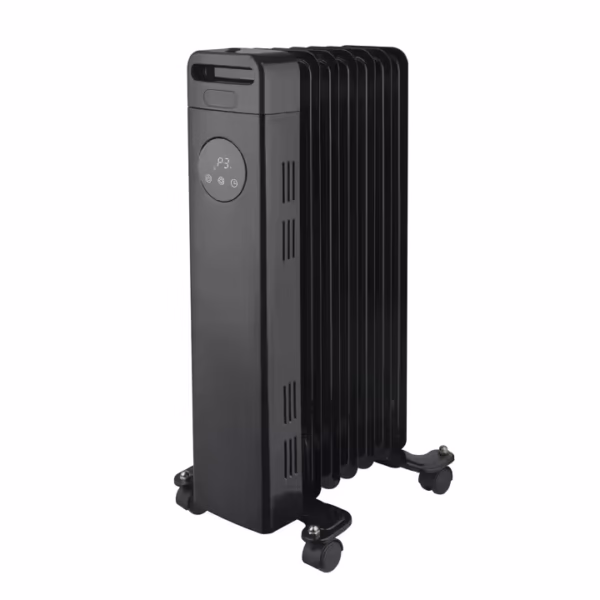 Electric Portable Oil-Filled Radiator Heater with Remote Control Freestanding Underfloor Oil Heater for Room - Image 6