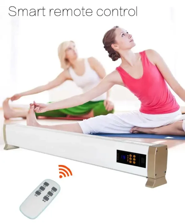 indoor bedroom baseboard feet kicking line remote control children locked key windless convective electric skirting heater - Image 3