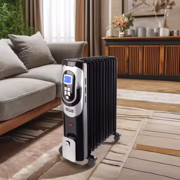 9PIN   1500W New Design Oil Heater Radiator with LCD and Safety Protection Electric Oil Filled Radiator for Home Use - Image 3