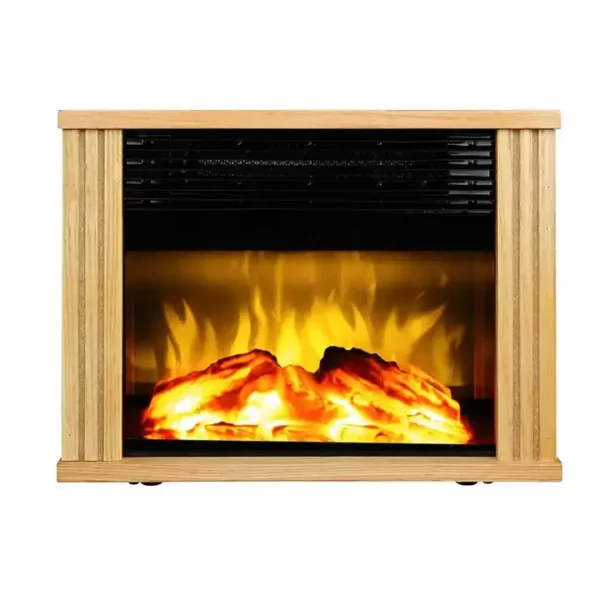 Electric PTC Heater 3D Real Wood Burning Effect Insert Fireplace Stove with overheat protection - Image 4