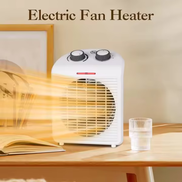 Desktop Electric Room Space Fan Heaters 2000W Cold and Hot Office Low Noise Bedroom Fan Heater - Image 4